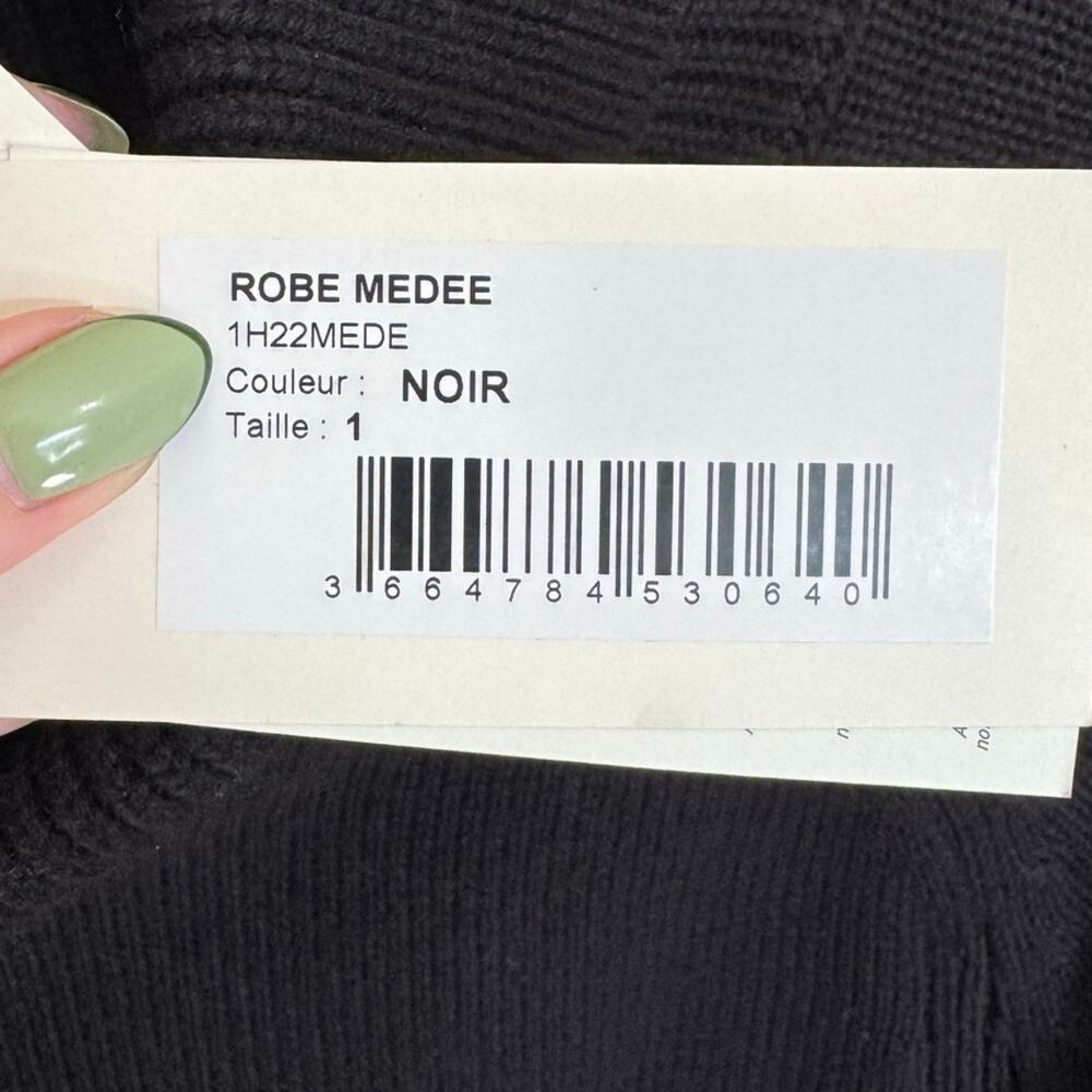 Ba&sh Medee Turtleneck Knitted Sweater Dress Black Size Small NWT - Picture 8 of 10